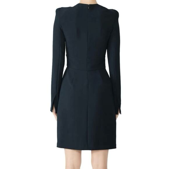 A.L.C. Mara Long Sleeve Structured Asymmetrical Hem Crepe Mini Dress - Size 10 - Picture 14 of 14